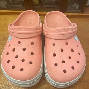 PreOwned Pink Rise Crocband Crocs
